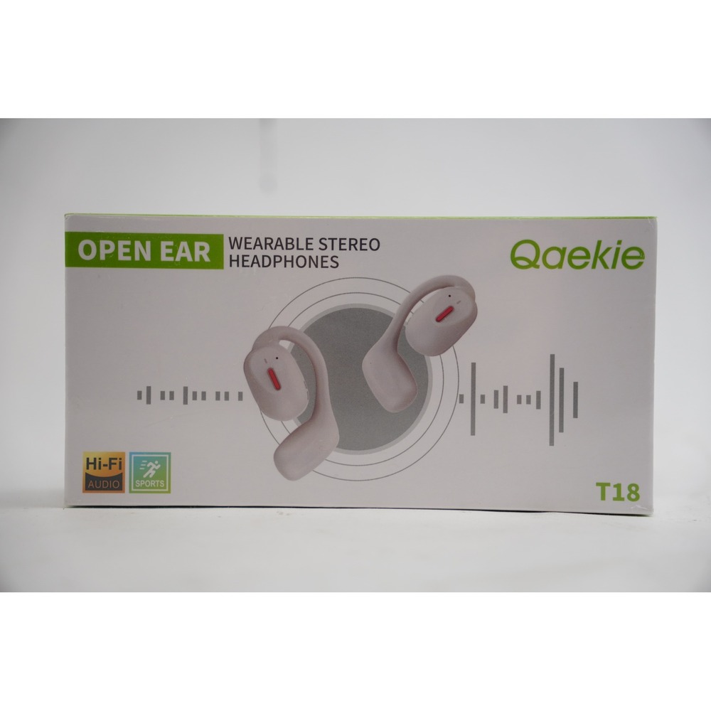 Qaekie T18 Open Ear Headphones Bluetooth Wireless New Sealed